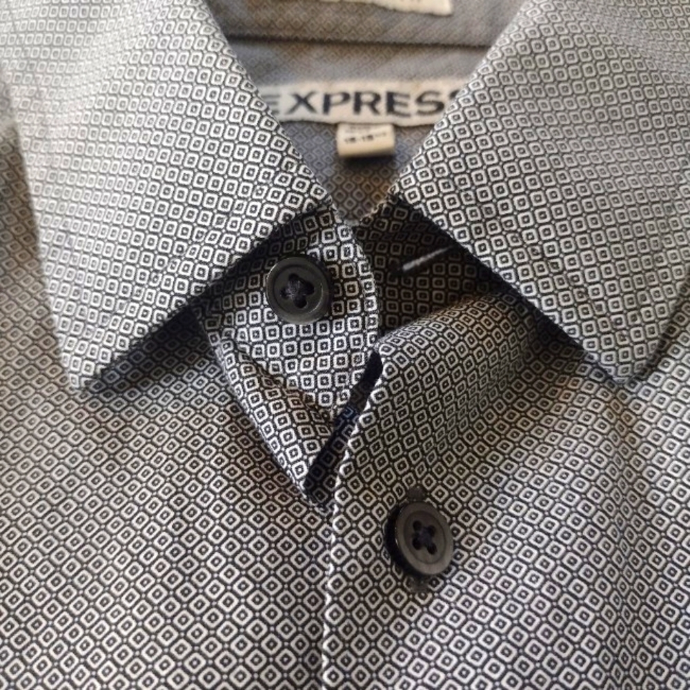 Express Men's Extra Slim Fit Button Up Shirt